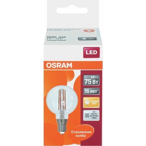   OSRAM LED Star, 6, 2700,   , E14,  BA - 4 . 2220