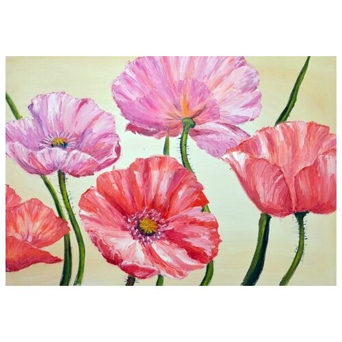        (Red and pink flowers) 43. x 30. 1290