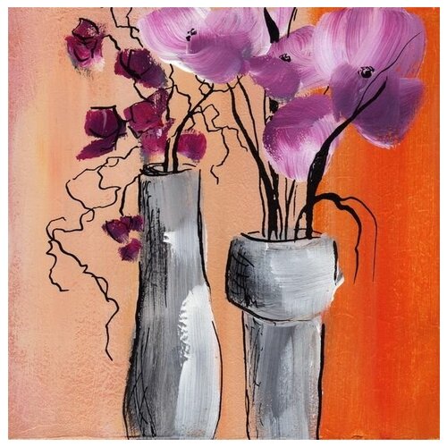       (Flowers in vases) 50. x 50. 1980
