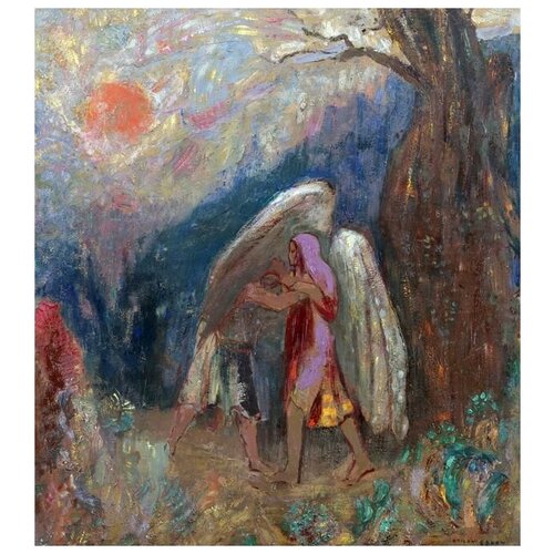       (Jacob and the Angel)   60. x 67. 2810