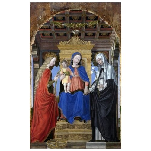         (The Virgin and Child with Saints)   40. x 64. 2060