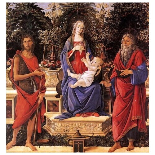          (Madonna with child between the both Johannes)   30. x 32. 1060