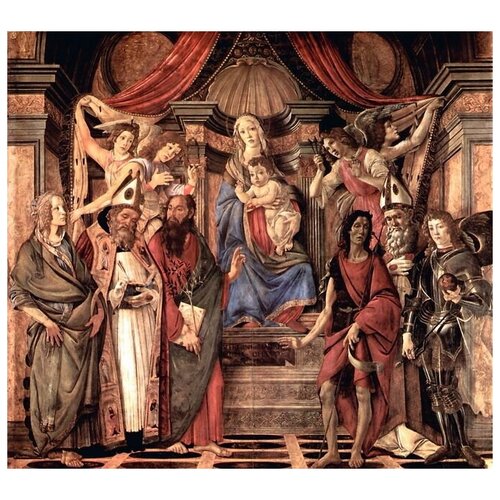     ,      (Altar table, main board Throne end of Madonna)   67. x 60. 2810