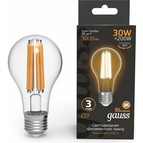  Gauss Filament 70 30W 3000lm 2700 27 LED 1/10/40 102902130 1379