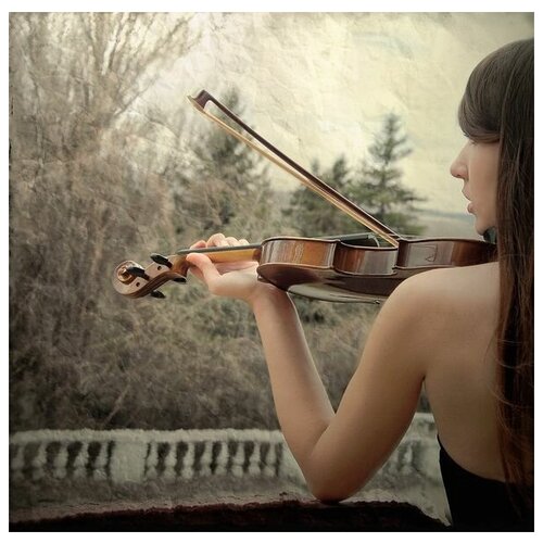        (Girl playing the violin) 51. x 50. 2030
