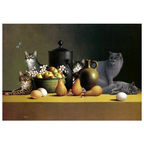     (Cats) 3   57. x 40. 1880