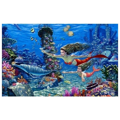     (Mermaids)   64. x 40. 2060