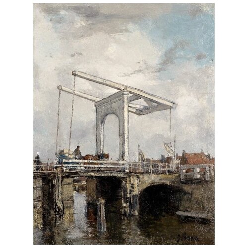         (A Drawbridge in a Dutch Town)   40. x 53. 1800
