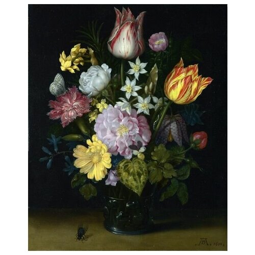       (Flowers in a Glass Vase)   30. x 37. 1190