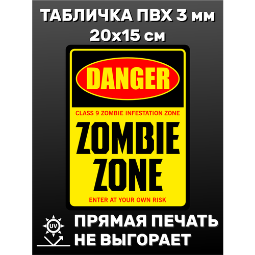   Danger zombie zone 2015  250