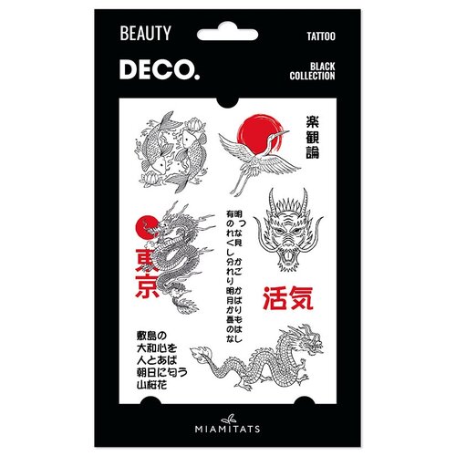    `DECO.` BLACK COLLECTION by Miami tattoos  (Japan style) 627