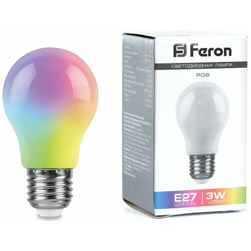    Feron LB-375 E27 3W  RGB   ,  147  Feron