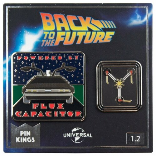   Numskull Back to the Future - Pin Kings - lux Capacitor & License Plate (2 ) 1190