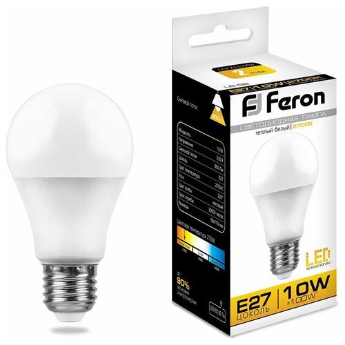   Feron 10 230V E27 2700K A60 LB-92, 25457 90