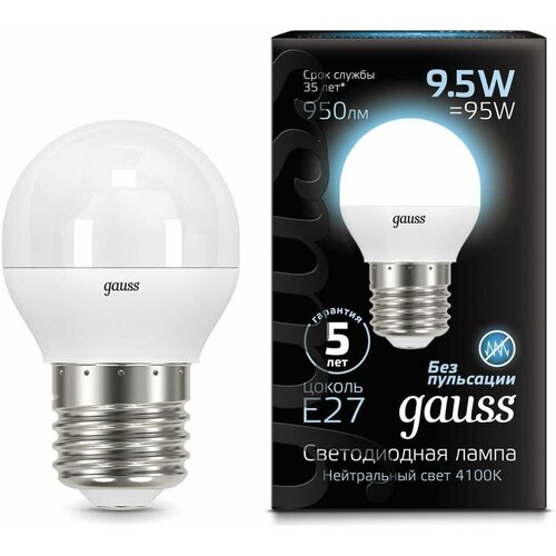 Gauss   9.5W 950lm 4100K E27 LED 3  (. 105102210) 881