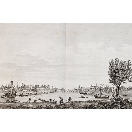 Вид на Великий Новгород. Резцовая гравюра на меди. Франция, 1780-е гг. 99000р