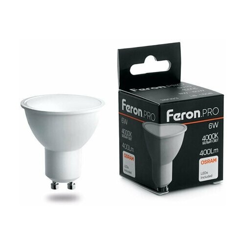   Feron.PRO LB-1606 GU10 6W 4000K (5) (. 38087) 1033