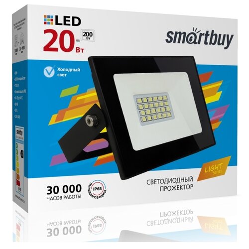   (LED)  FL SMD LIGHT Smartbuy-20W/6500K/IP65,  312  SmartBuy