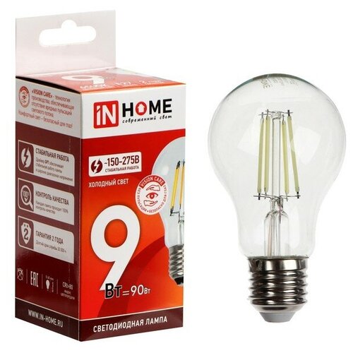   IN HOME LED-A60-deco, 9 , 230 , 27, 6500 , 810 ,  9527839,  269  IN HOME