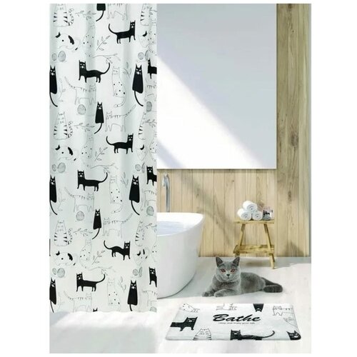 ����� ��� ������ BATH PLUS 180x180 �������� � ����������������� ��������� Little Black Cat ����� 1250�