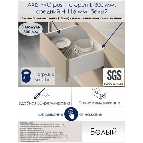AXIS PRO push to open L-300 ,  H-116 ,    300  2997