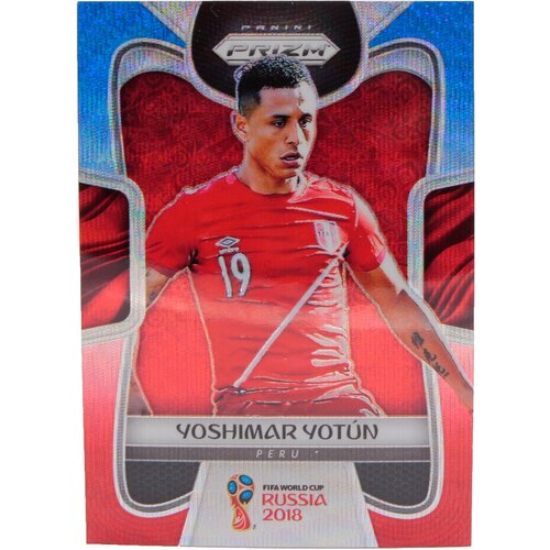   Panini Prizm FIFA World Cup Russia 2018 #299 Yoshimar Yotun - Blue Red Wave Refractor S0048 990