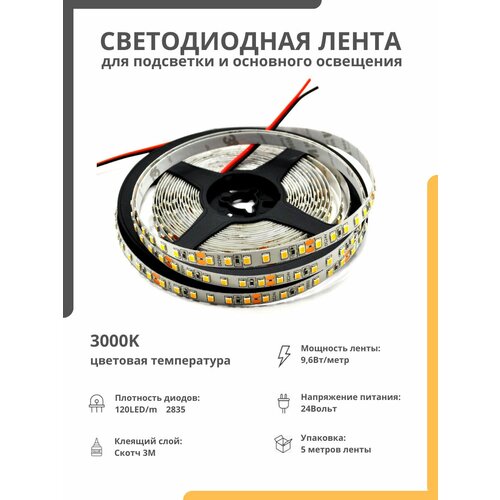   24  9,6W 3000 2835 120 LED 5 1307