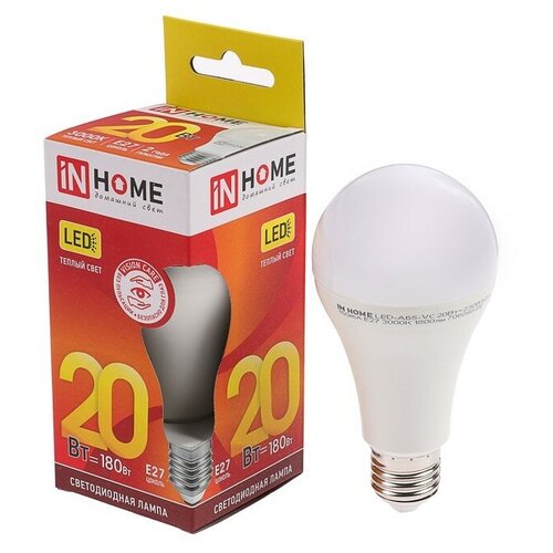 ����� ������������ �������� 4407593 IN HOME LED-A60-VC, �27, 20 ��, 230 �, 3000 �, 1900 �� 260�