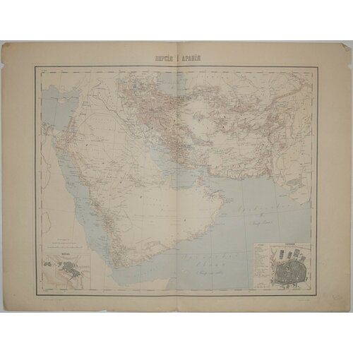 Персия и Аравия: Карта. 49500р