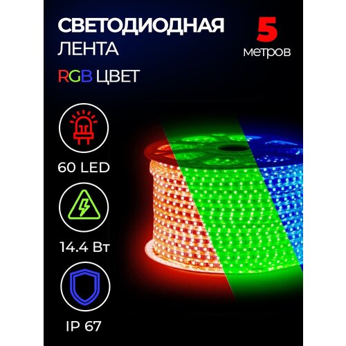   SMD 5050, 60 LED, 220 , 14.4 , IP67, RGB 1410