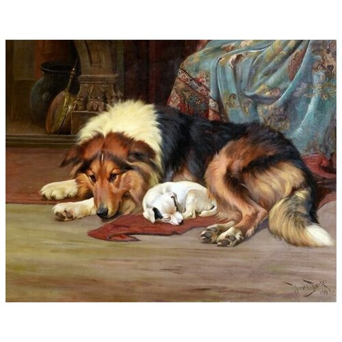 ����������� �� ������ ��� � ����� (Dog and Puppy) �2 ������ ���� 63��. x 50��. 2360�