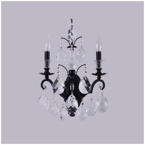   Crystal Lux Magnifico AP2 Black/Transparent,  25600  Crystal Lux