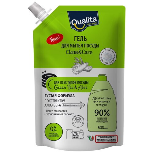 QUALITA �������� ��� ����� ������ GREEN TEA&ALOE ���-��� 500�� 79�