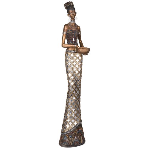 05787 скульптура африканки 59 см KARLSBACH 6600р