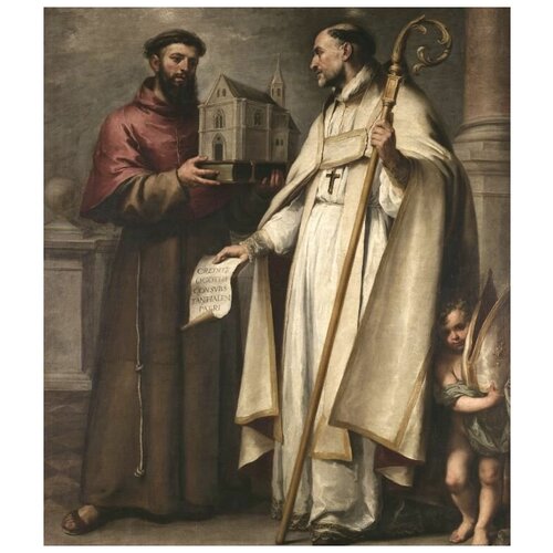         (1665-1666) (Saint Leander and Saint Bonaventure)    30. x 35. 1120