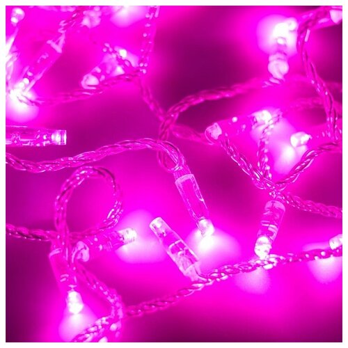   ARD-STRING-CLASSIC-10000-CLEAR-100LED-FLASH PINK (230V, 7W) (Ardecoled, IP65) 3071