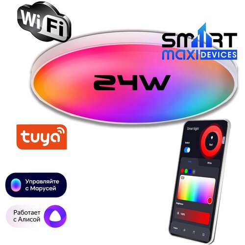     WiFi Tuya   , 24W, RGB + CCT,   , , ,  1900  SmartMaxi