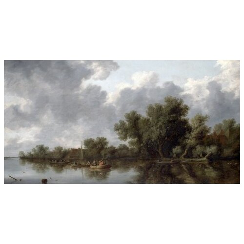     (River Scene)    57. x 30. 1610