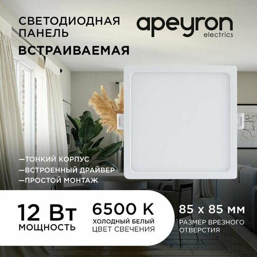   -    /        /  LED     / PF 0.5 / 12 /  6500 / 960 / IP40 /  1  / 220 / 06-58 / d-120/85,  731  Apeyron