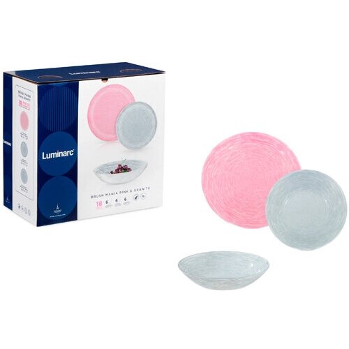 ����� �������� 18 ��������� Brushmania Pink & Granit Luminarc V0203 . 4127�