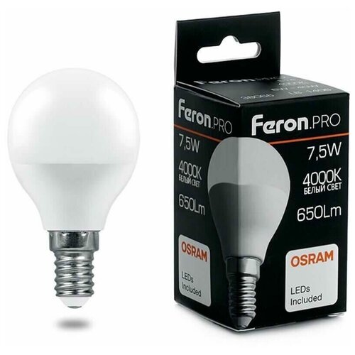   Feron.PRO LB-1407  E14 7.5W 4000K 162