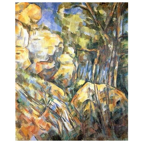        (Rochers grottes au-dessus de Chateau Noir)   50. x 61. 2300