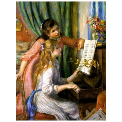       (Girls at the piano) 40. x 53. 1800