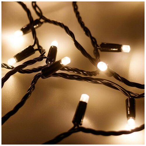   [10 ] String ARD-STRING-CLASSIC-10000-BLACK-100LED-FLASH WARM (230V, 7W) 3071