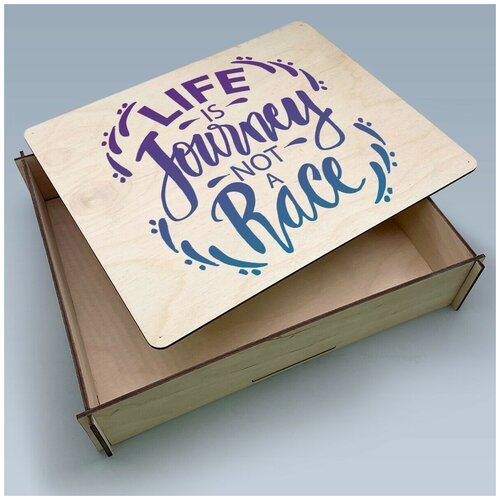          L  26,5x21,5   life is journey not a race - 202 479