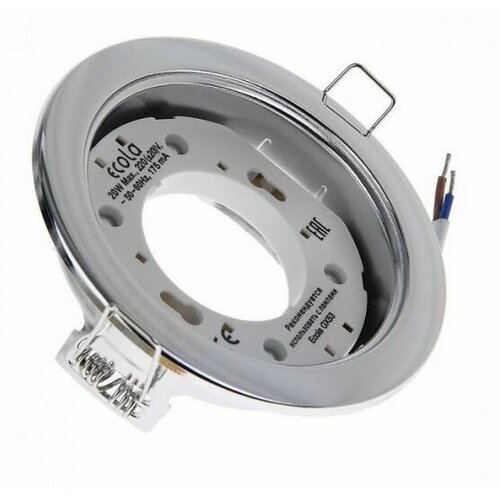  Ecola GX53 H4 Downlight without reflector_chrome () 38x106,  140  Ecola