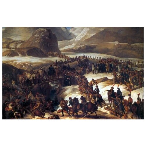      -  , 20  1800 (Passage of the Great Saint Bernard the French army, May 20, 1800)   61. x 40. 2000