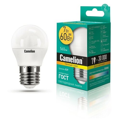    Camelion LED7-G45/830/E27,  117  CAMELION