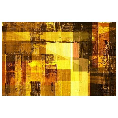       (Yellow geometric composition) 78. x 50. 2760