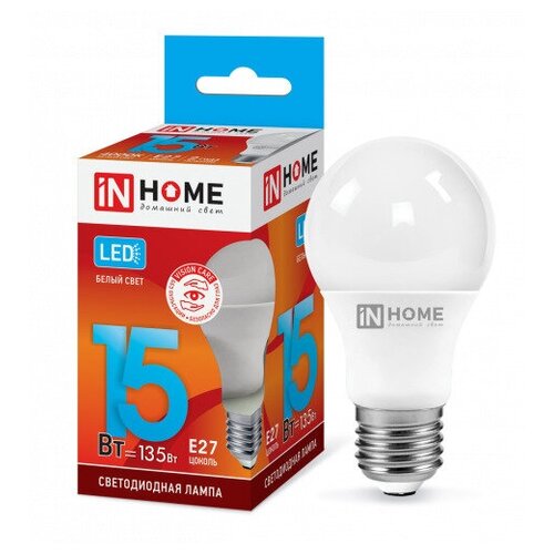 ����� ������������ LED-A60-VC 15�� 230� �27 4000� 1350�� IN HOME (5 ����) (���. 4690612020273) 545�